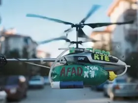 TEKNOFEST’te tanışan iki engelli arkadaş, insansız yangın söndürme helikopteri geliştirdi
