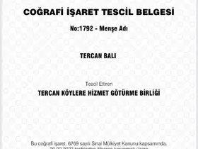 Tercan Balı Erzincan’ın 14. Coğrafi İşaretli ürünü oldu
