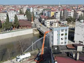 Terme Çayı Islah Projesi’nde yıkımlar başladı
