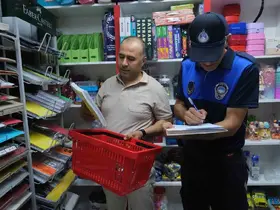 Terme’de okul alışverişine sıkı denetim
