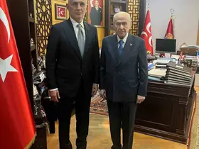 TFF Başkanı Hacıosmanoğlu’ndan MHP lideri Bahçeli’ye ziyaret
