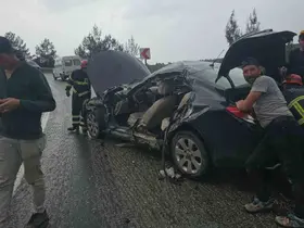 Tır ile otomobil çarpıştı: 1 yaralı
