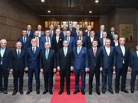 TOBB Başkanı Hisarcıklıoğlu, TCMB Başkanı Karahan ile görüştü
