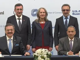 TOBB Başkanı Hisarcıklıoğlu: "Türkiye’de ve ABD’de ticaret ve yatırım ilişkilerini güçlendirmeye yönelik çok sayıda etkinliği birlikte hayata geçiriyoruz"
