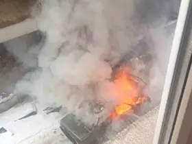 Tofaş araç alevlere teslim oldu
