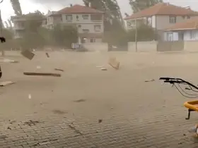 Tokat’ta fırtına ve sağanak hayatı olumsuz etkiledi

