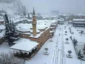 Tokat’ta masalsı kış manzarası
