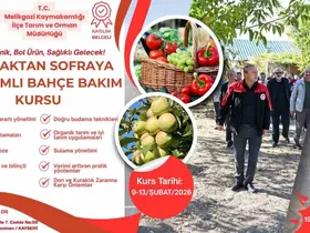 ’Topraktan Sofraya Kapsamlı Bahçe Bakım Kursu’ için başvurular başladı
