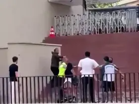 Torreira’ya saldırının ardından yaşanan kargaşa kamerada
