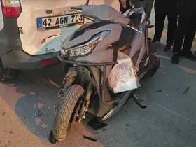 Trafik kazasında sürücü yaralandı
