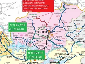 Tunceli-Ovacık yolunda çalışma: Yol trafiğe kapatılacak
