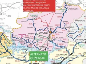 Tunceli-Ovacık yolunda kontrollü patlatma
