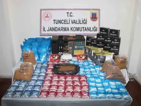 Tunceli’de kaçak alkol ve tütün operasyonu
