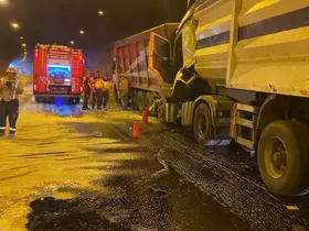 Tünel içinde çarpıştılar: 1 yaralı
