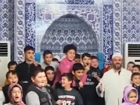 Türkeli’de minikler, ilahi akımına katıldı
