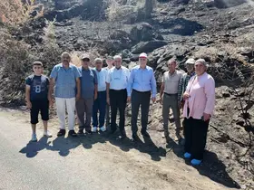 TZOB Genel Başkanı Bayraktar yangının vurduğu bölgede inceleme yaptı
