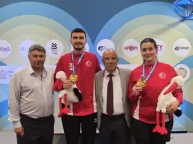 U23 Avrupa Şampiyonası’nda Havalı Tabanca Karışık Takımı’ndan altın madalya
