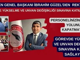 ÜNİPERSEN’den rektörlere ‘görevde yükselme ve unvan değişikliği sınavına katılım’ çağrısı
