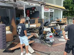 Uyurken camın patlama sesine uyandı, ihbarla iş yerini küle dönmekten kurtardı
