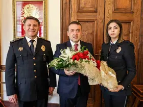 Vali Sözer, Polis Haftası dolayısıyla teşkilat mensuplarını kabul etti
