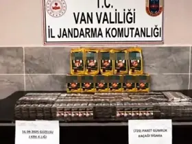 Van’da 720 paket kaçak sigara ele geçirildi
