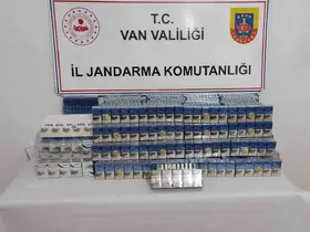 Van’da kaçak sigara ele geçirildi
