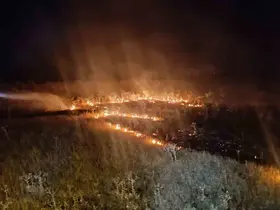 Van’da örtü üstü yangını
