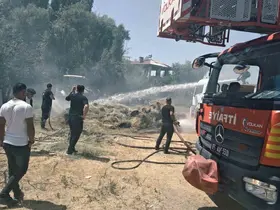 Van’da ot yangını
