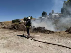 Van’da ot yangını
