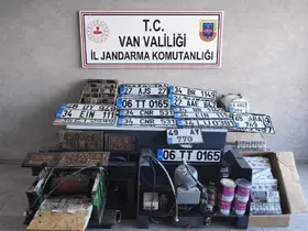 Van’da sahte sahte plaka basanlara operasyon
