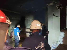 Van’ın Erciş ilçesinde iş yeri yangını
