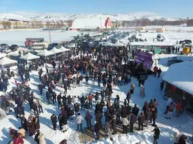 Yağan kar eğlenceye dönüştü, Kış Festivali’nin 2’ncisi düzenlendi
