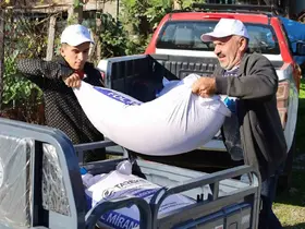 Yangın mağduru çiftçilere tarımsal destek
