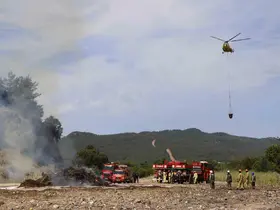 Yangın sezonu öncesi orman yangın tatbikatı
