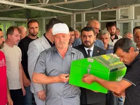 Yangında hayatını kaybeden 2 yaşındaki çocuk toprağa verildi
