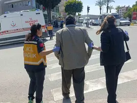 Yaya geçidinde aracın çarptığı kişi yaralandı
