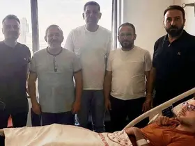 Yeni Medya Cemiyeti’nden Mustafa Tatlısu ve oğlu Emir’e geçmiş olsun ziyareti