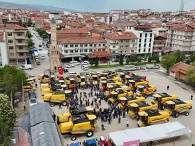 Yerköy’de biçerdöverler festival havasında uğurlandı
