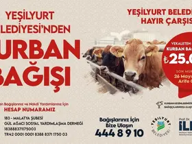 Yeşilyurt Belediyesi’nden kurban bağışı seferberliği
