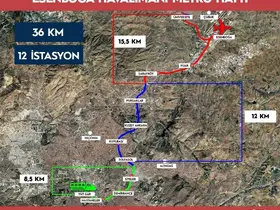 YHT Gar-Esenboğa Havalimanı arası 36 kilometrelik raylı sistemle bağlanacak
