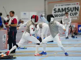 Yıldızlar ve Gençler Flöre Dünya Kupası’nda sporcular, kılıçlarını Samsun’da sallıyor
