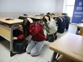 YKS Hazırlık Merkezi’nde deprem ve tahliye tatbikatı
