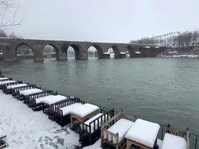 Yoğun kar, Dicle Nehri’nde su seviyesini arttırdı
