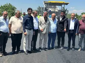 Yoğun yağış döneminde tahrip olan yollar asfaltlandı, vatandaşlar adak kurbanı kesti
