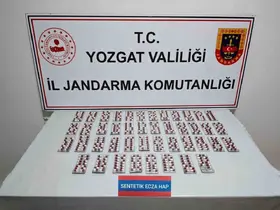 Yozgat’ta 613 sentetik uyuşturucu hap ele geçirildi
