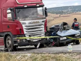 Yozgat’ta tır ve otomobil çarpıştı, 1 kişi hayatını kaybetti
