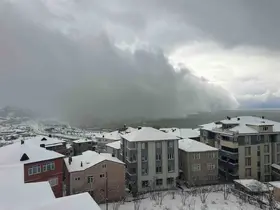 Zonguldak’a kar fırtınası geldi
