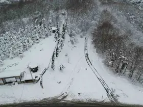 Zonguldak’ta beyaz güzellik havadan görüntülendi
