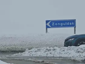 Zonguldak’ta kar etkili oldu
