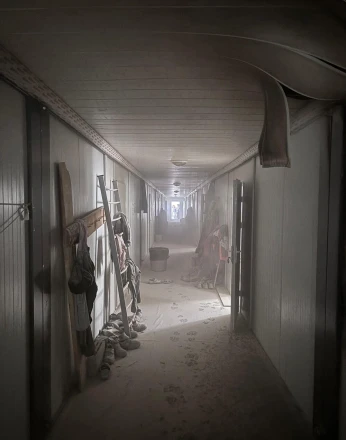 Antakya’da konteyner yatakhane yandı